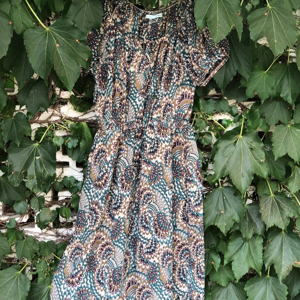 Maurice’s Sheer Short Sleeve Paisley Dress